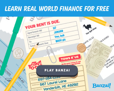 Real world finance for free -Play Banzai