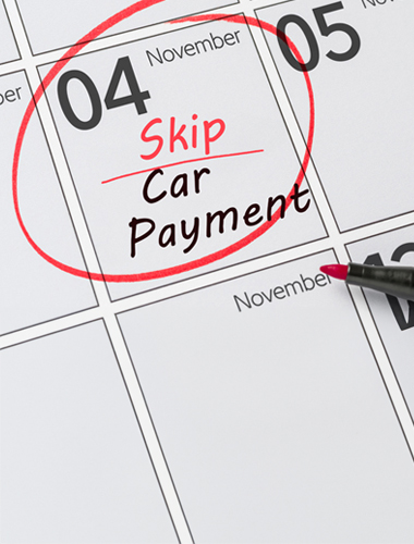 calendar skip car payment