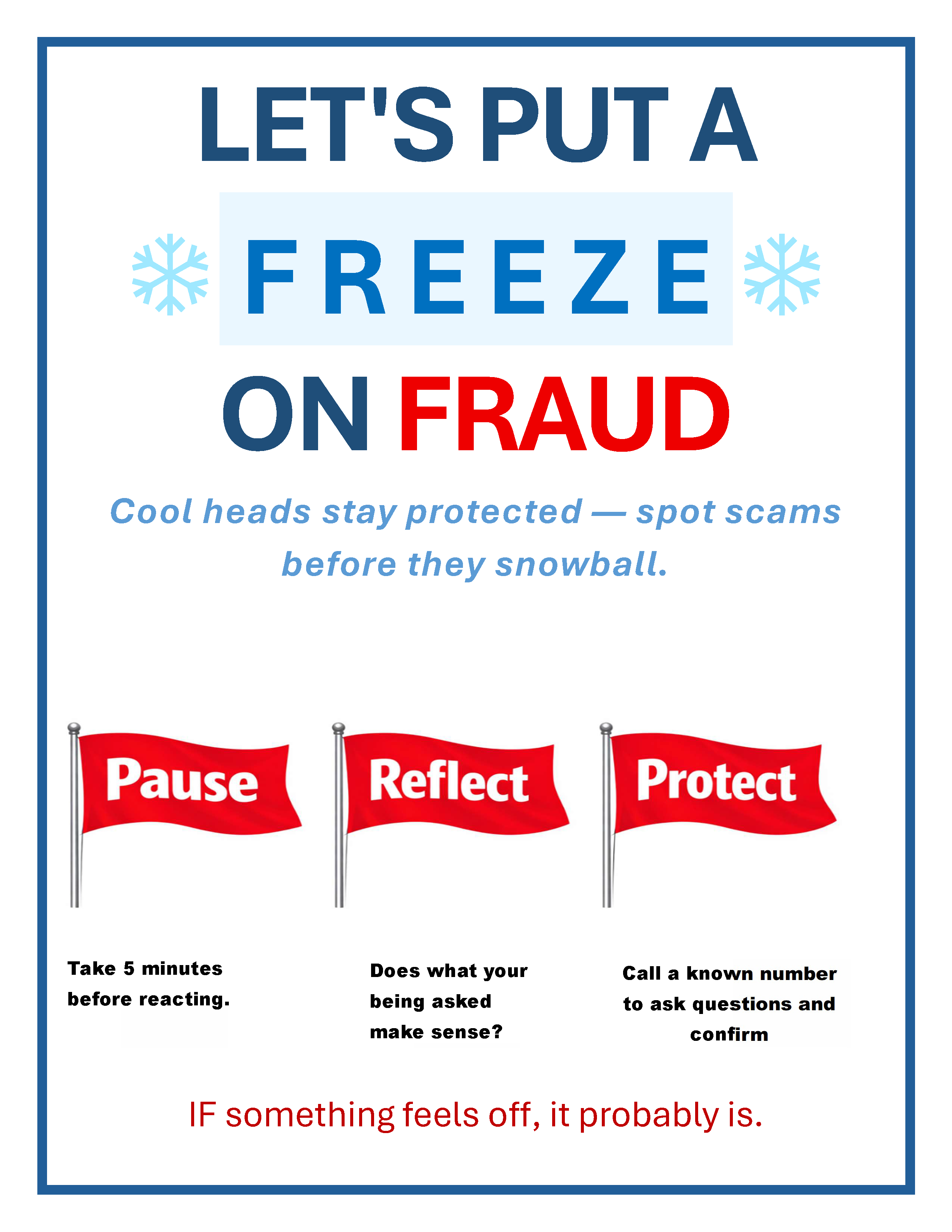Let's put a Freeze on Fraud
