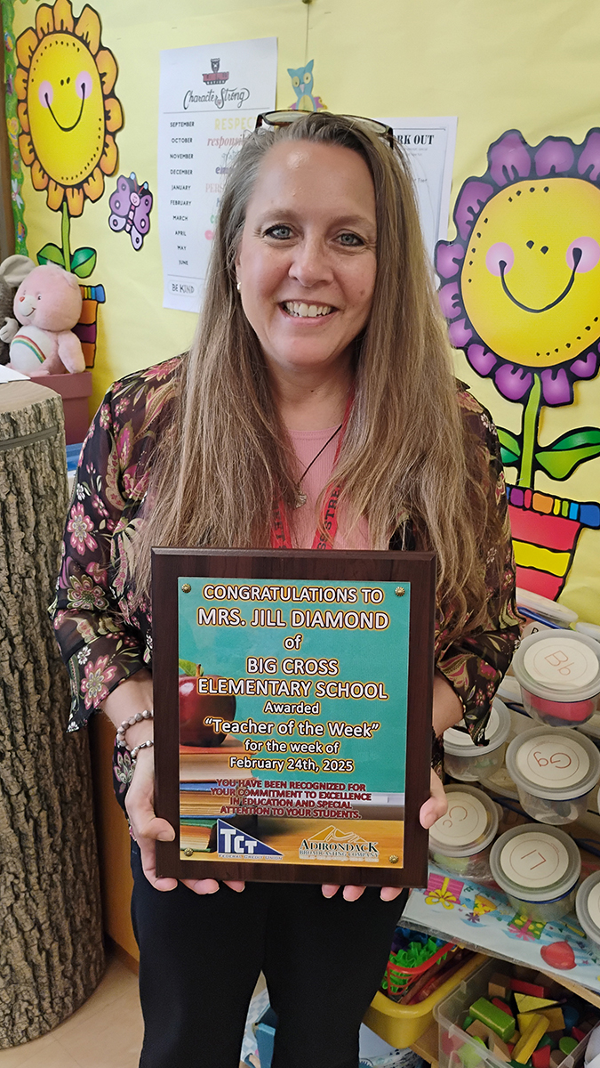 Mrs. Jill Diamond at Big Cross Elementary School in Glens Falls