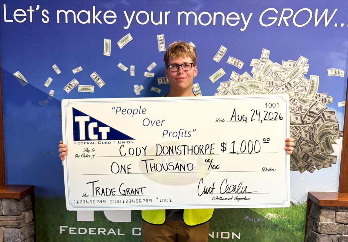 Trade Grant Recipient, Cody D., August 2026